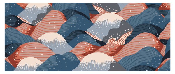 Slika - Japanski valovi (120x50 cm)