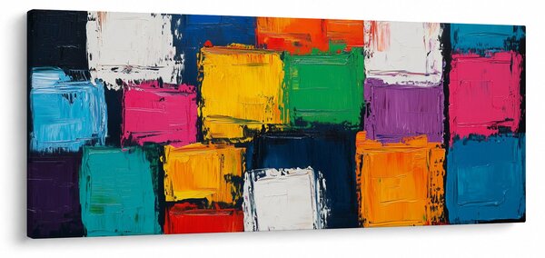 Slika - Slika šarenih kvadrata (120x50 cm)