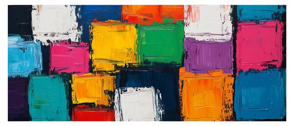Slika - Slika šarenih kvadrata (120x50 cm)