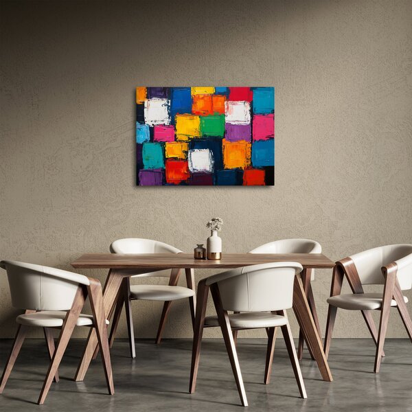 Slika - Slika šarenih kvadrata (70x50 cm)