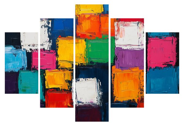 Slika - Slika šarenih kvadrata (150x105 cm)