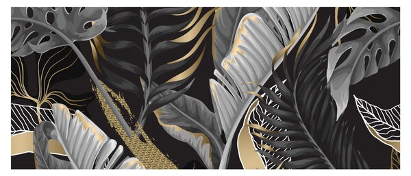 Slika - Zlatna džungla (120x50 cm)