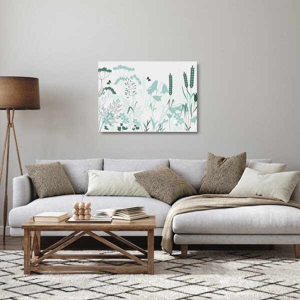 Staklena slika - Livadni vektor (70x50 cm)