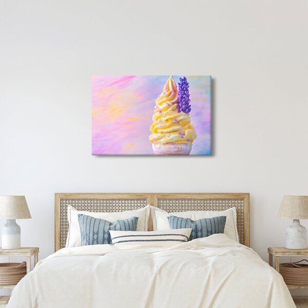 Slika - Sladoled s lavandom (90x60 cm)