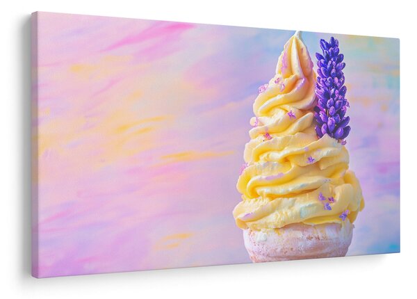 Slika - Sladoled s lavandom (90x60 cm)