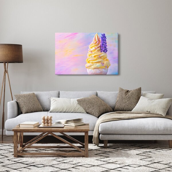 Slika - Sladoled s lavandom (90x60 cm)