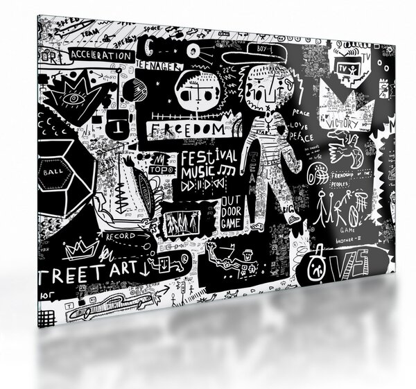Staklena slika - Grafiti (70x50 cm)