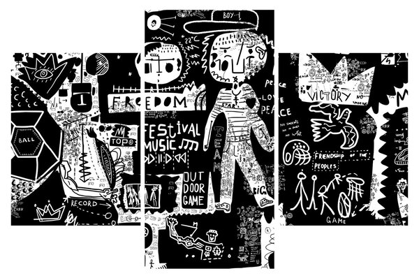 Slika - Grafiti (90x60 cm)