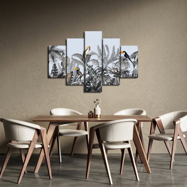 Slika - Ilustrirana džungla (150x105 cm)
