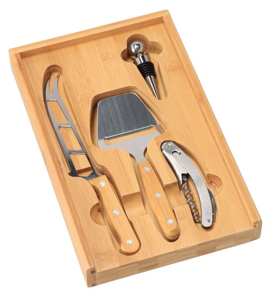 ATMOWOOD Set od bambusa za sir i vino