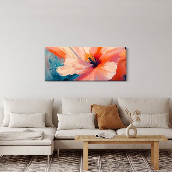 Slika - Oslikani cvijet (120x50 cm)