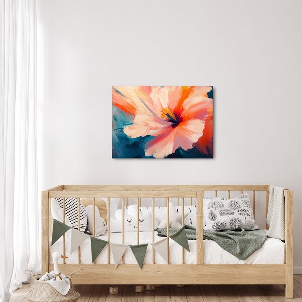 Slika - Oslikani cvijet (70x50 cm)