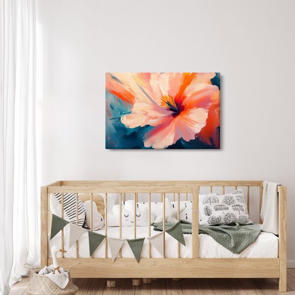 Slika - Oslikani cvijet (90x60 cm)
