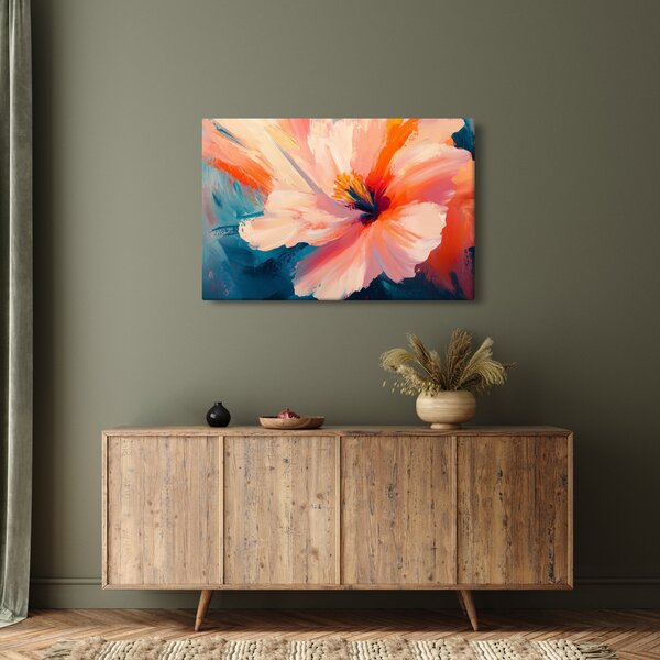 Slika - Oslikani cvijet (90x60 cm)