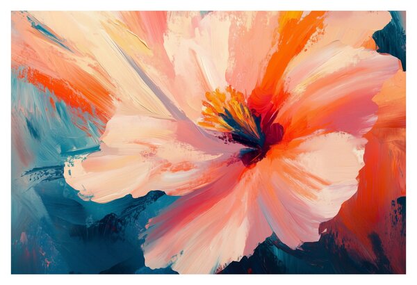 Slika - Oslikani cvijet (90x60 cm)