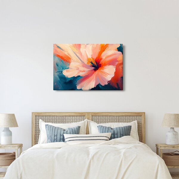 Slika - Oslikani cvijet (90x60 cm)