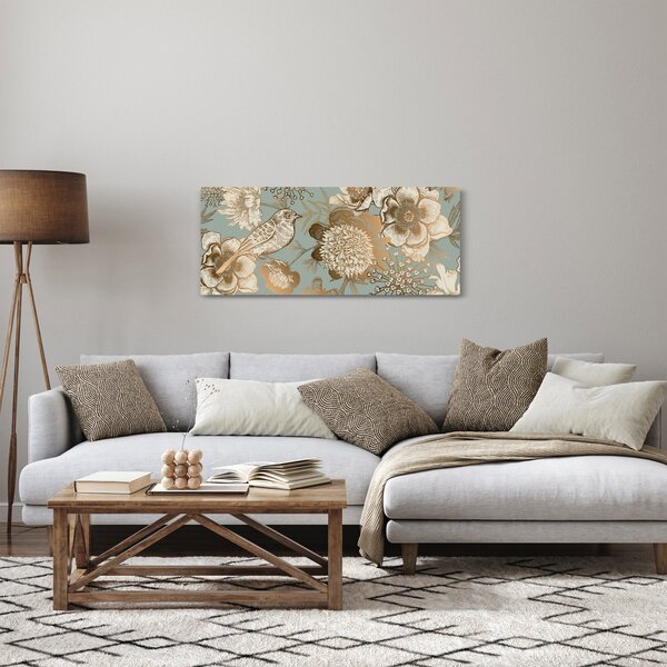 Slika - Vrt s pticom (120x50 cm)