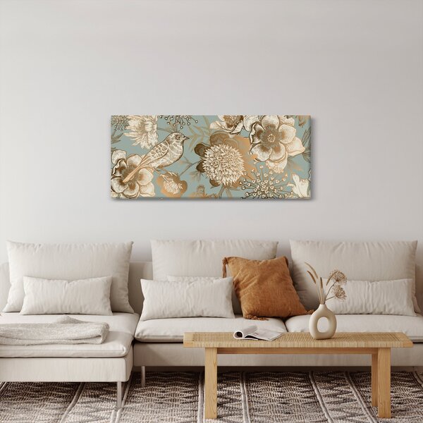 Slika - Vrt s pticom (120x50 cm)