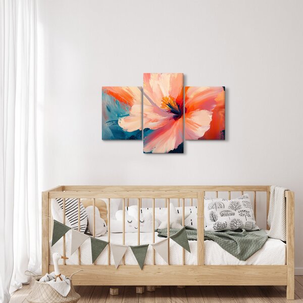 Slika - Oslikani cvijet (90x60 cm)