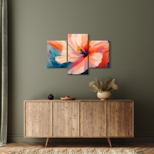 Slika - Oslikani cvijet (90x60 cm)