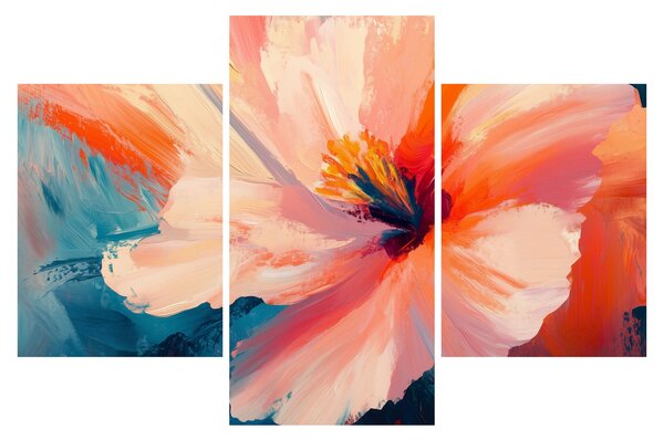 Slika - Oslikani cvijet (90x60 cm)