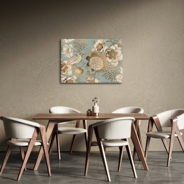 Slika - Vrt s pticom (70x50 cm)