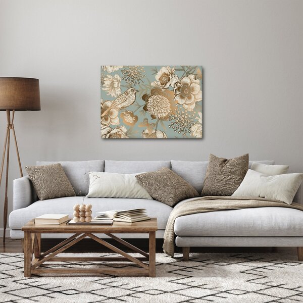 Slika - Vrt s pticom (70x50 cm)
