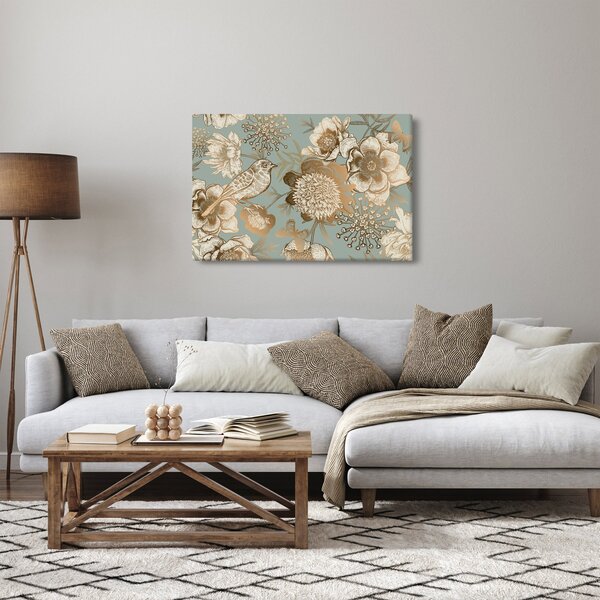 Slika - Vrt s pticom (90x60 cm)