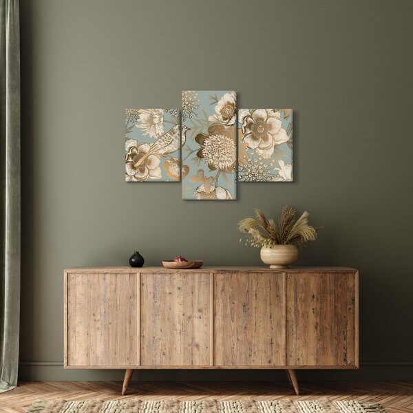 Slika - Vrt s pticom (90x60 cm)