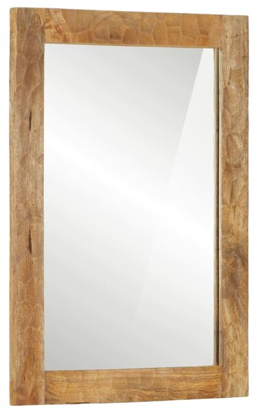 VidaXL Kupaonsko ogledalo 50 x 70 x 2,5 cm masivno drvo manga i staklo