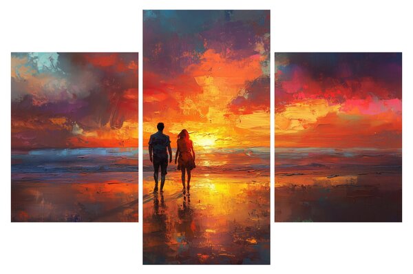 Slika - Šetnja plažom (90x60 cm)
