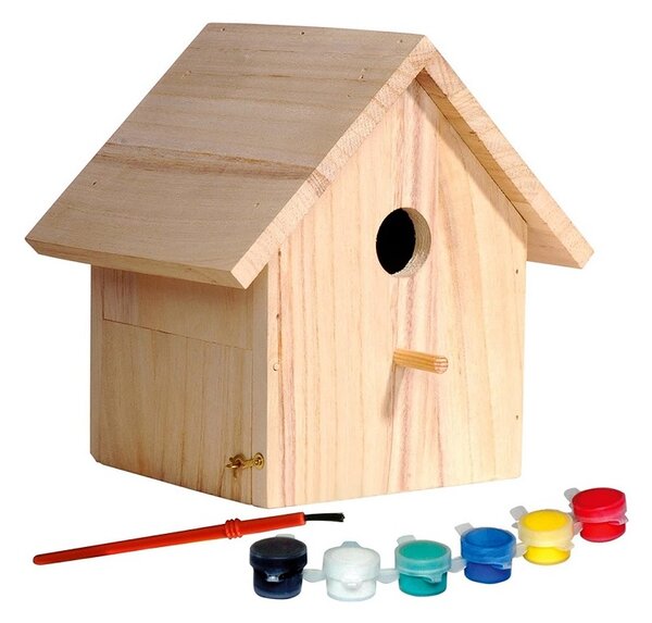Dobar Drvena kućica za ptice za ukrašavanje 17,5 x 15,5 x 20,5 cm