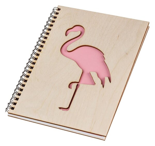 AtmoWood Drveni blok A5 - flamingo