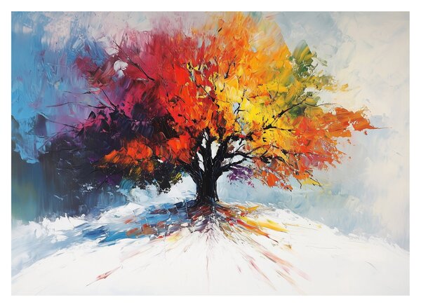 Slika - Šareno drvo (70x50 cm)