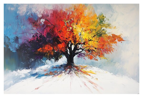 Slika - Šareno drvo (90x60 cm)