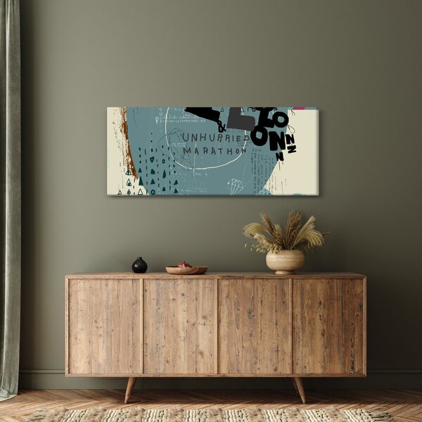 Slika - Leteći balon s dugom (120x50 cm)