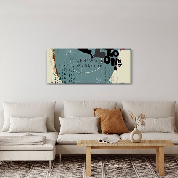 Slika - Leteći balon s dugom (120x50 cm)