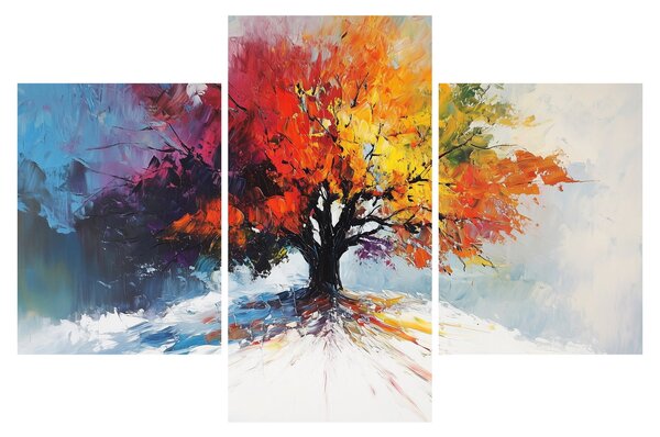 Slika - Šareno drvo (90x60 cm)