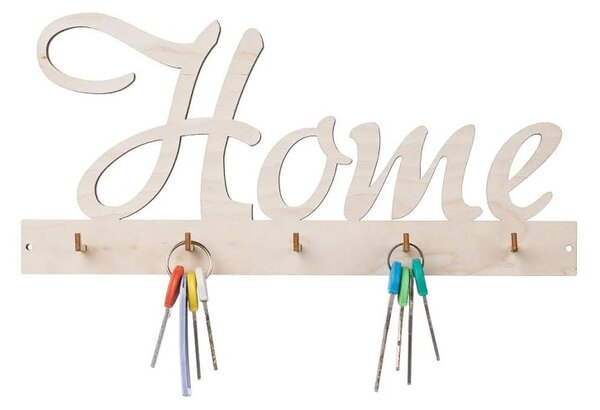 ATMOWOOD Drvena vješalica za ključeve - Home