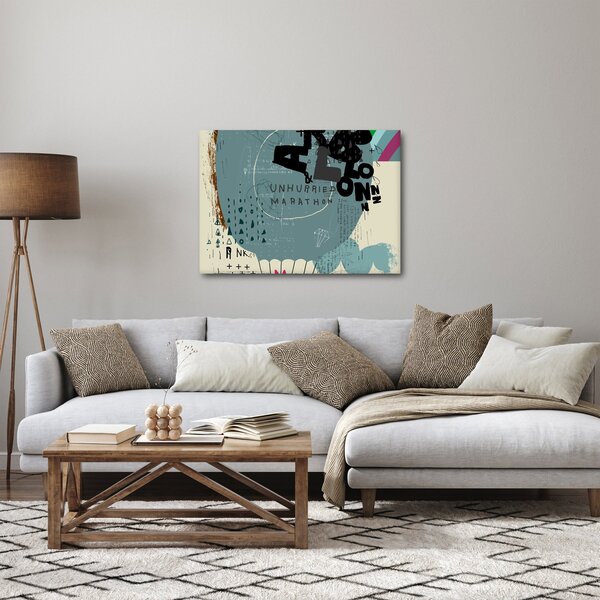 Slika - Leteći balon s dugom (70x50 cm)