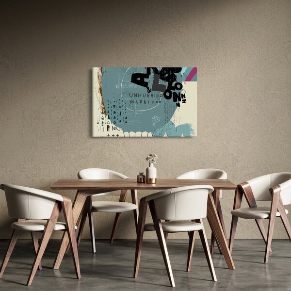 Slika - Leteći balon s dugom (90x60 cm)