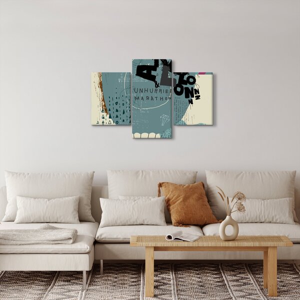 Slika - Leteći balon s dugom (90x60 cm)