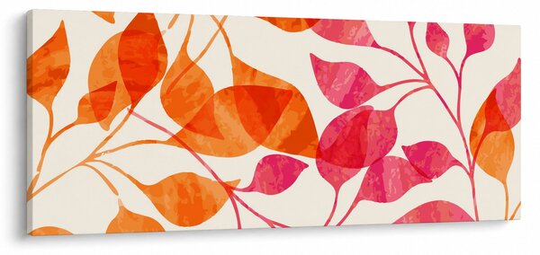 Slika - Narančasto lišće (120x50 cm)