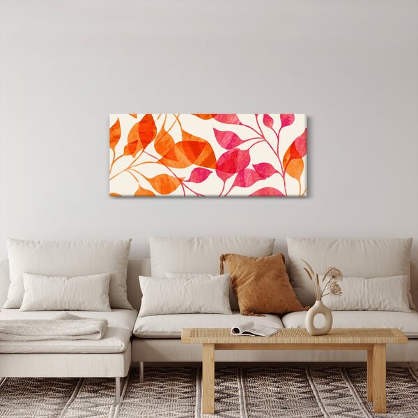 Slika - Narančasto lišće (120x50 cm)