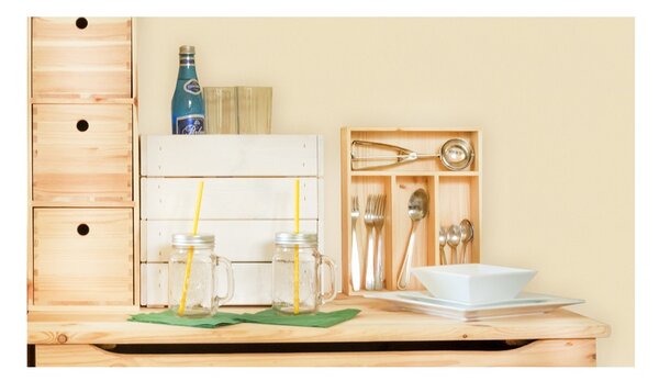 ATMOWOOD Organizator pribora za jelo 25 x 31 x 7 cm
