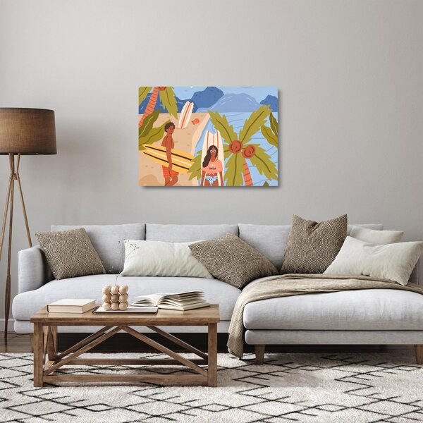 Staklena slika - Uživaj u životu (70x50 cm)