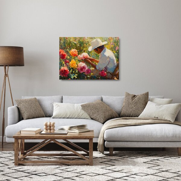 Staklena slika - Vrtlar (70x50 cm)