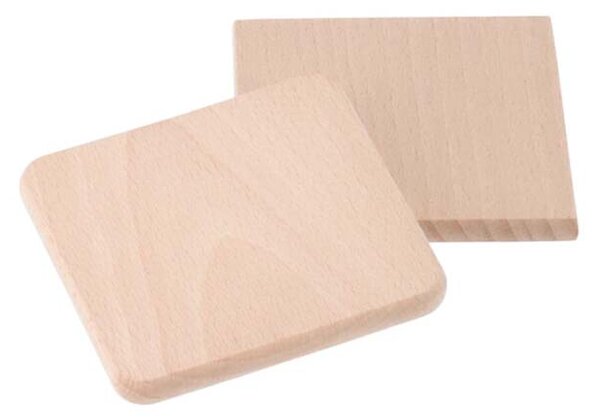 ATMOWOOD Set od 6 četvrtastih podmetača bukva