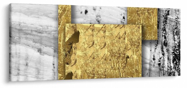 Slika - Zlatni kvadrati N⁰1 (120x50 cm)