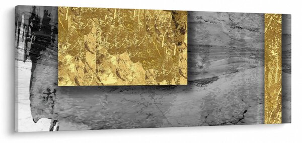 Slika - Zlatni kvadrati N⁰2 (120x50 cm)